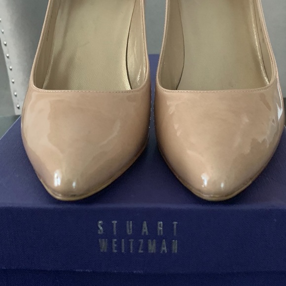Stuart Weitzman Shoes - Stuart Weitzman Power Adobe Aniline Nude Pump